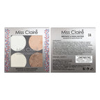 Miss Claire Bronze & Highlighter Makeup Studio Palette - 4 | Grocsy