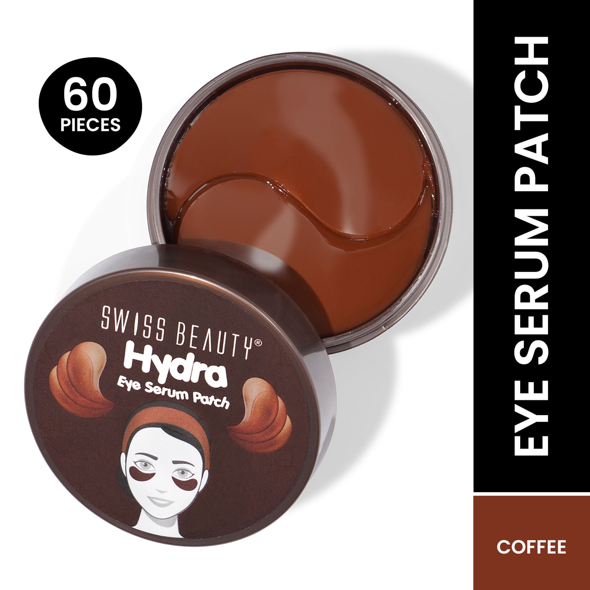 Swiss Beauty Hydra Eye Serum Patches For Dark Circles And Puffiness , Hydrate Skin - Coffee | Grocsy