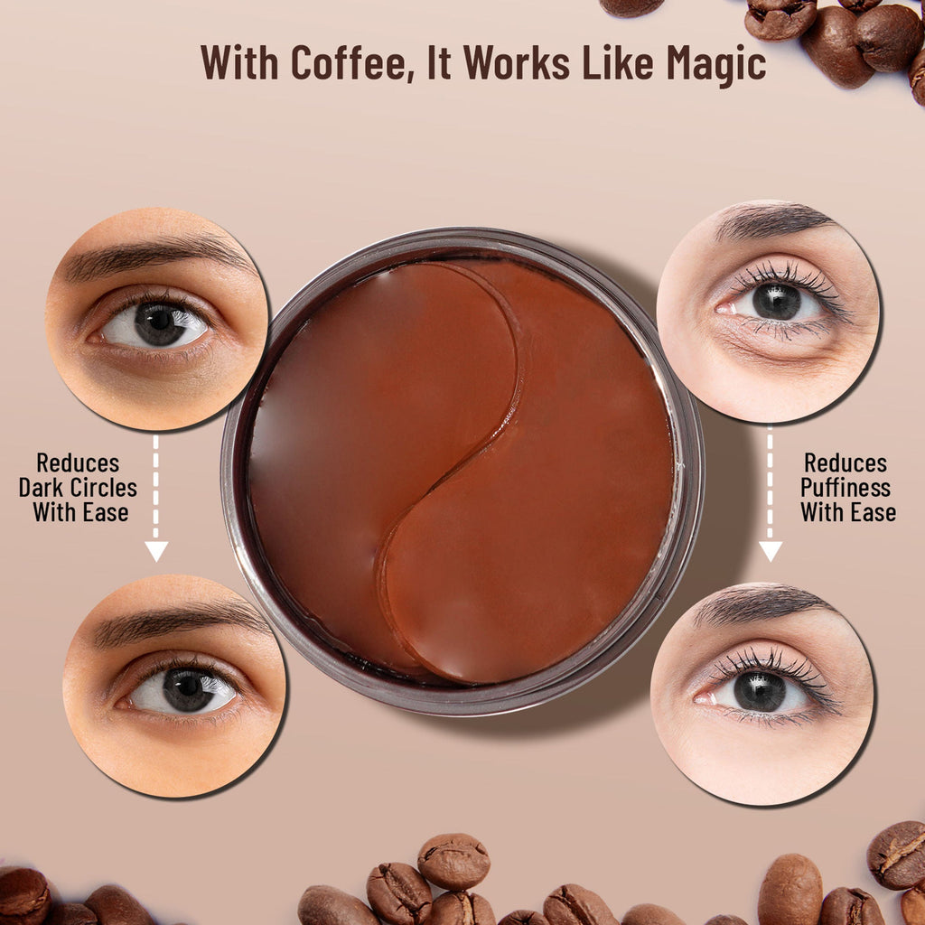 Swiss Beauty Hydra Eye Serum Patches For Dark Circles And Puffiness , Hydrate Skin - Coffee | Grocsy