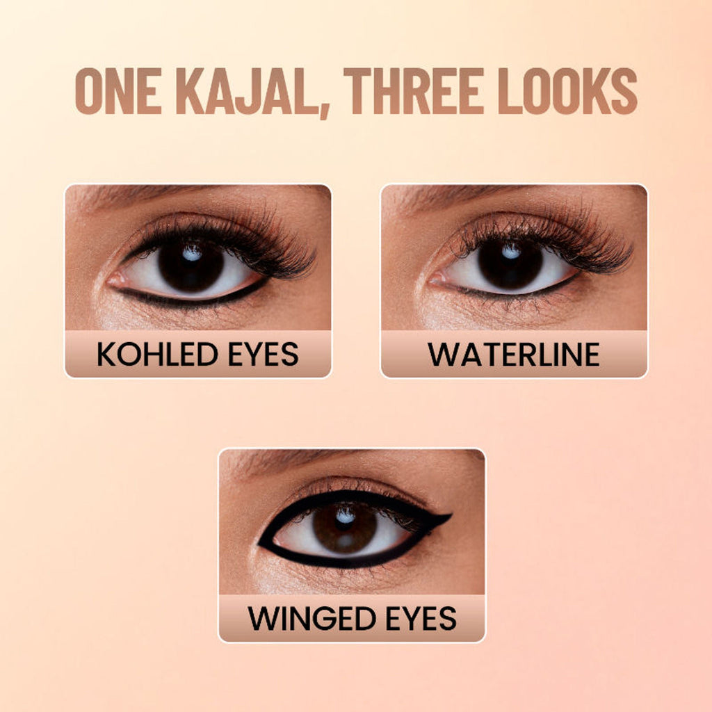 Swiss Beauty You & Eye Power Black Kajal - Pack Of 2 | Grocsy