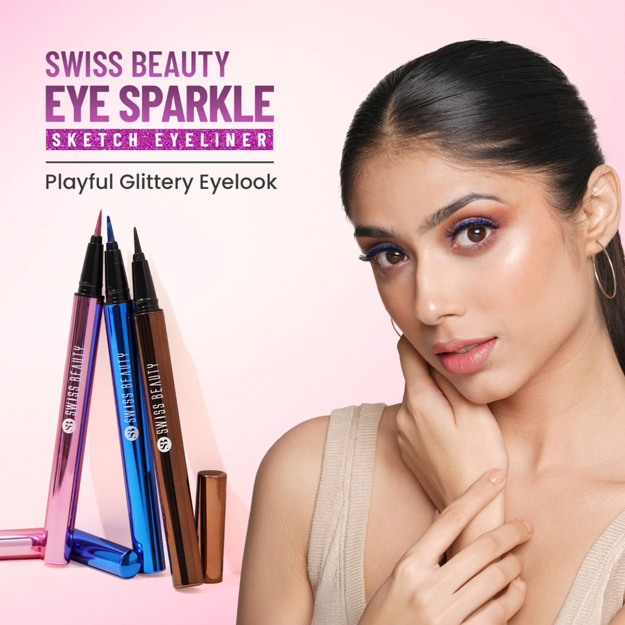 Swiss Beauty Eye Sparkle Sketch Liner - 1 Sparkle Silver | Grocsy