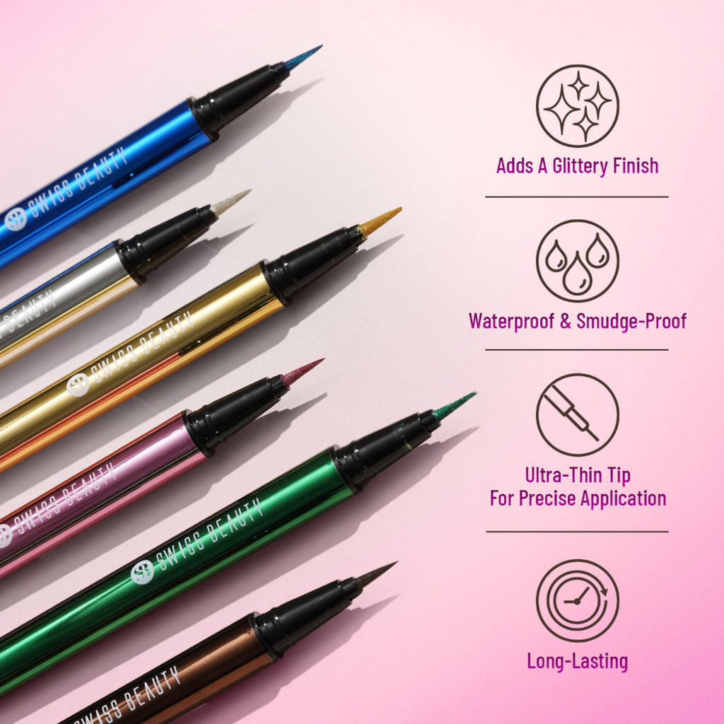 Swiss Beauty Eye Sparkle Sketch Liner - 3 Glamour Pink | Grocsy