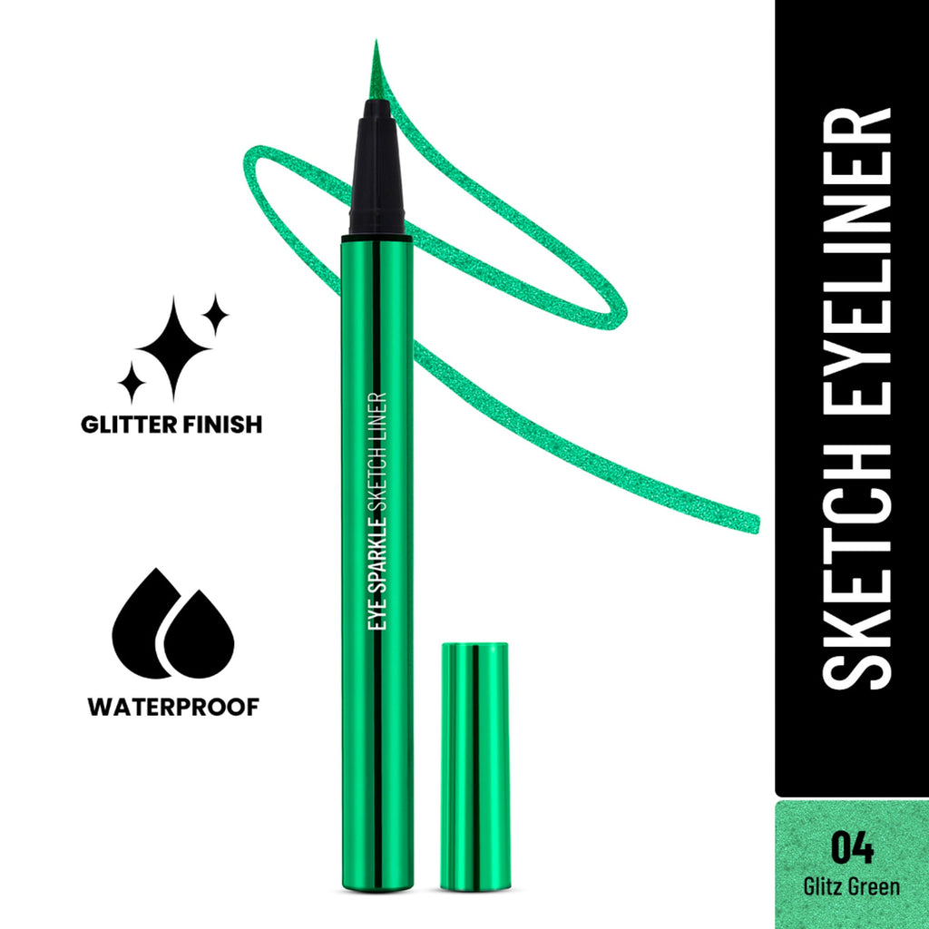 Swiss Beauty Eye Sparkle Sketch Liner - 4 Glitz Green | Grocsy