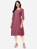HERE&NOW Bandhani Printed Kurta | Grocsy