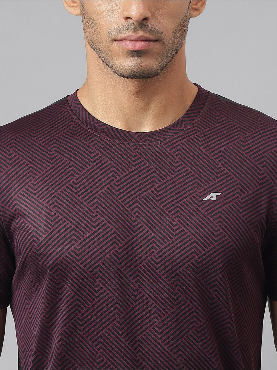 Alcis Drytech+ Anti-Static Slim-Fit Round Neck Running T-Shirt | Grocsy