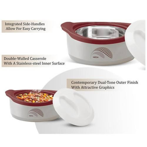 Milton New Marvel 1000 Inner Steel Casserole For Roti/Chapati - Brown Color | Grocsy