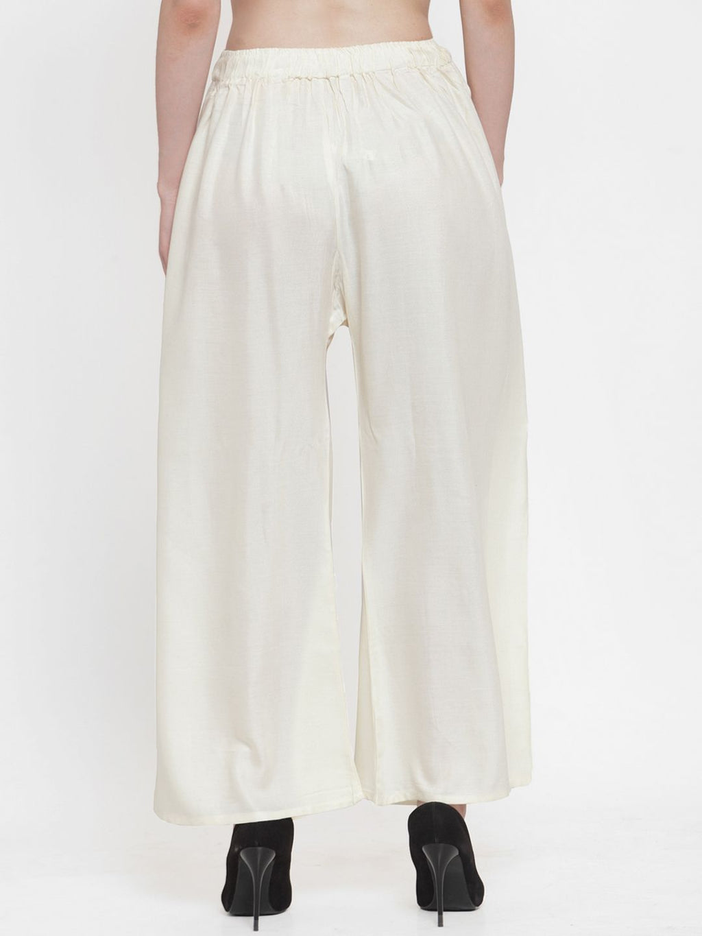 TAG 7 Women Pack Of 7 Solid Flared Palazzos | Grocsy