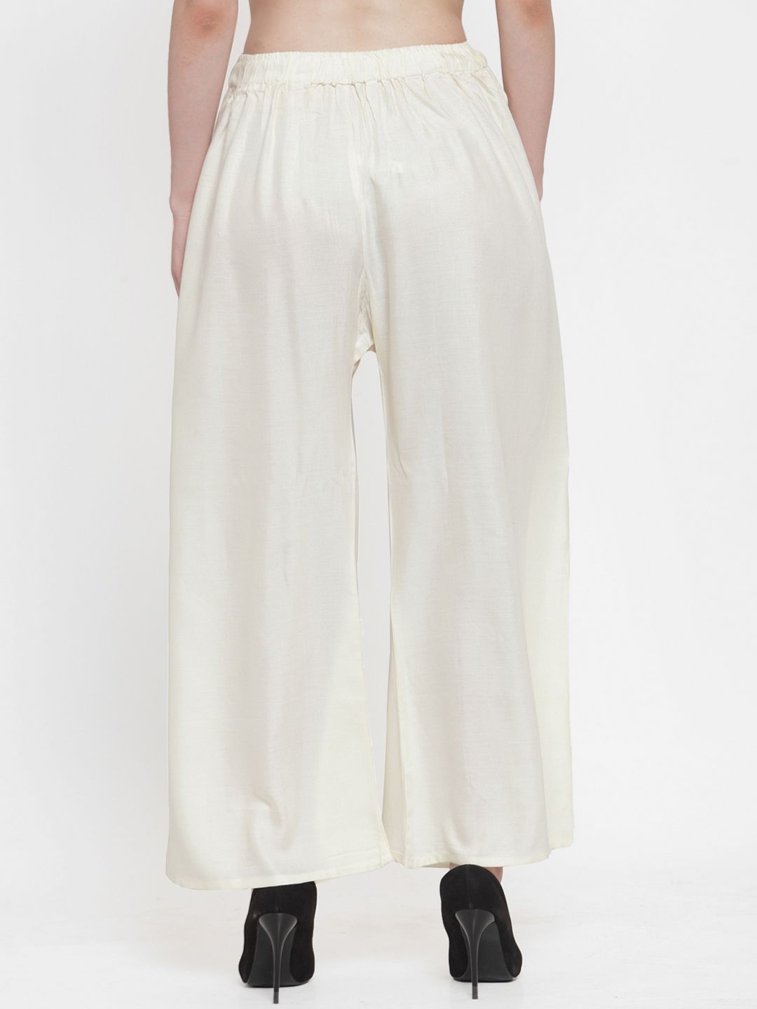 TAG 7 Women Pack Of 7 Solid Flared Palazzos | Grocsy