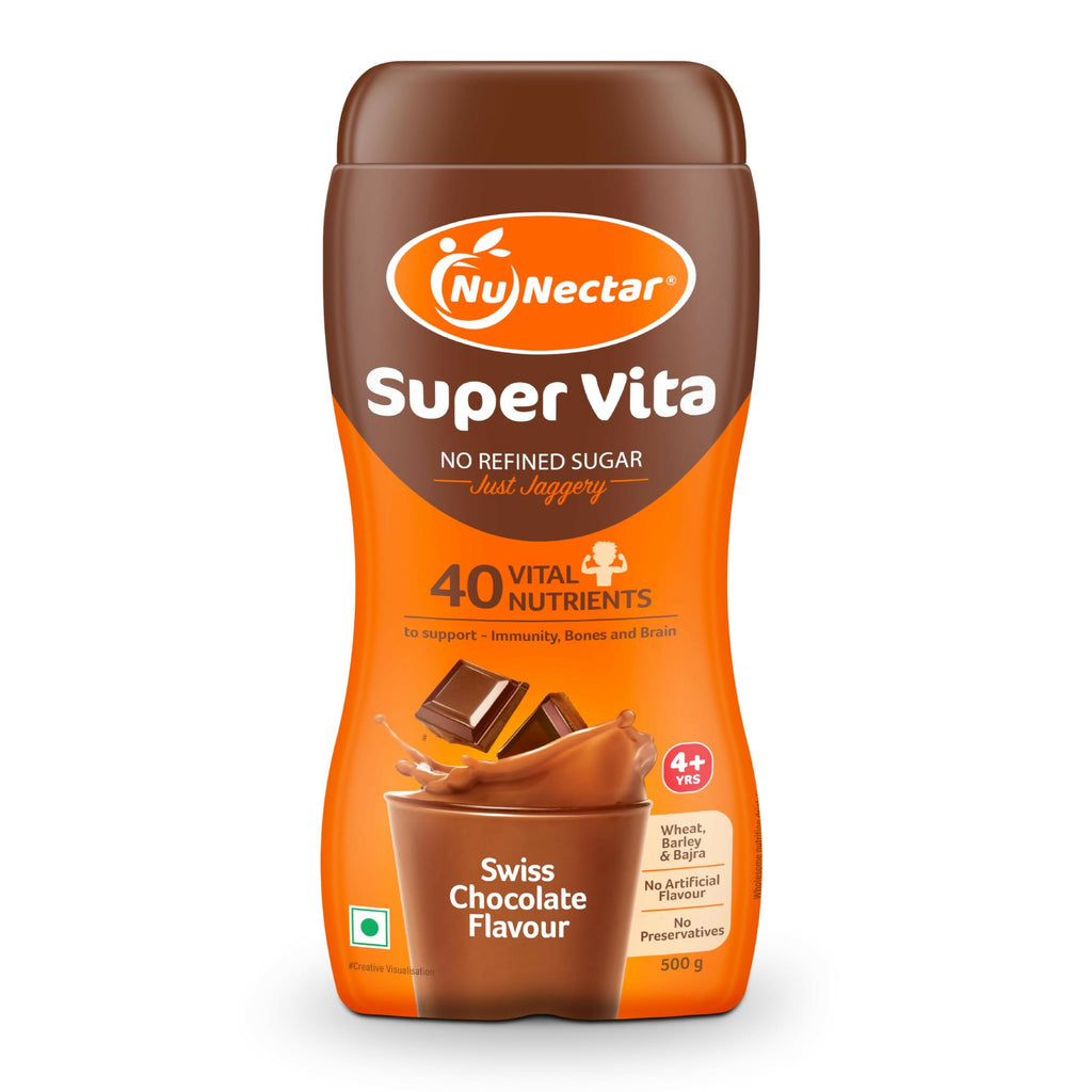 NuNectar Super Vita Health Drink for Kids - Swiss Chocolate Flavor | Grocsy