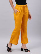 Souchii Yellow Liva Ethnic Palazzos | Grocsy
