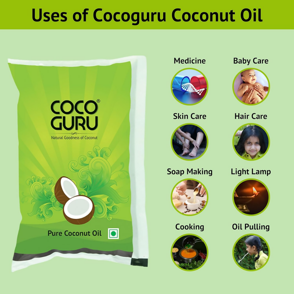 Cocoguru High Grade Coconut Cooking Oil | Grocsy