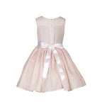 Asmaani Baby Girl's Peach Color Satin Knee Length Frock (AS-DRESS-22007) | Grocsy