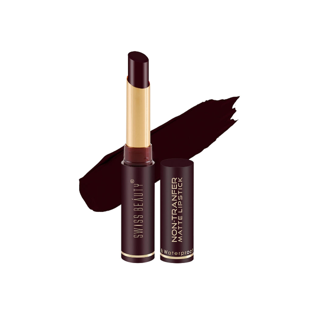 Swiss Beauty Non-Transfer Matte Lipstick - 24 Naked | Grocsy