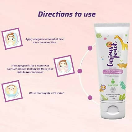 Curious Peach Pore Purifying Herbal Face Wash | Grocsy
