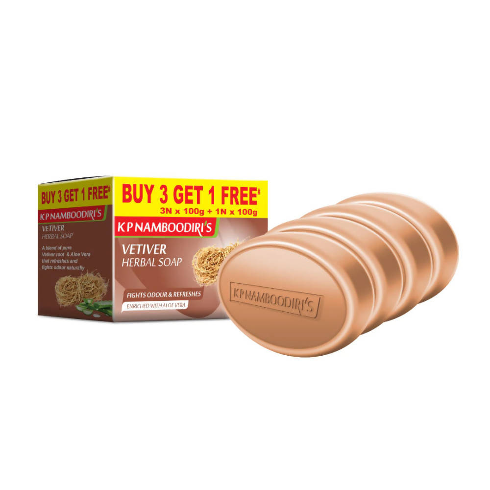 Kp Namboodiri's Vetiver Herbal Soap | Grocsy