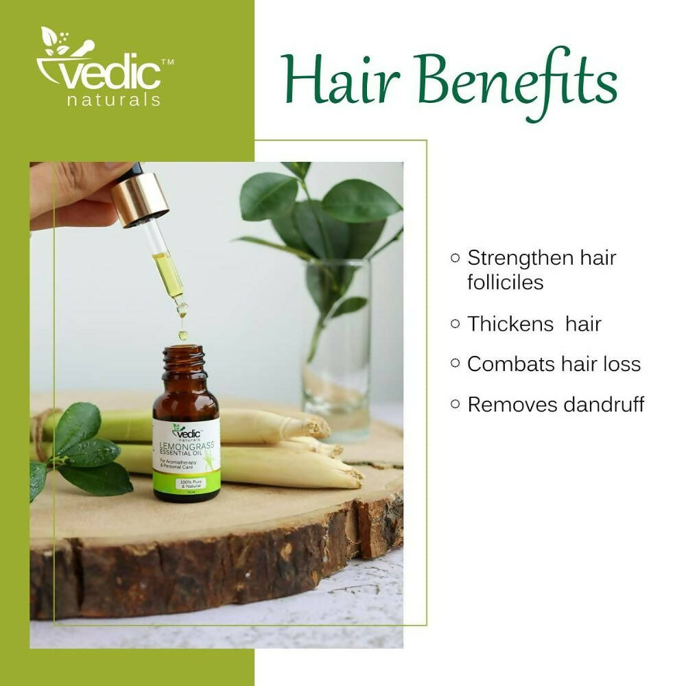 Vedic Naturals Lemongrass Essential Oil | Grocsy