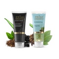 Prisa Organics Activated Charcoal Face Wash and Tea Tree & Clove, Oil Balancing Face Wash Combo | Grocsy