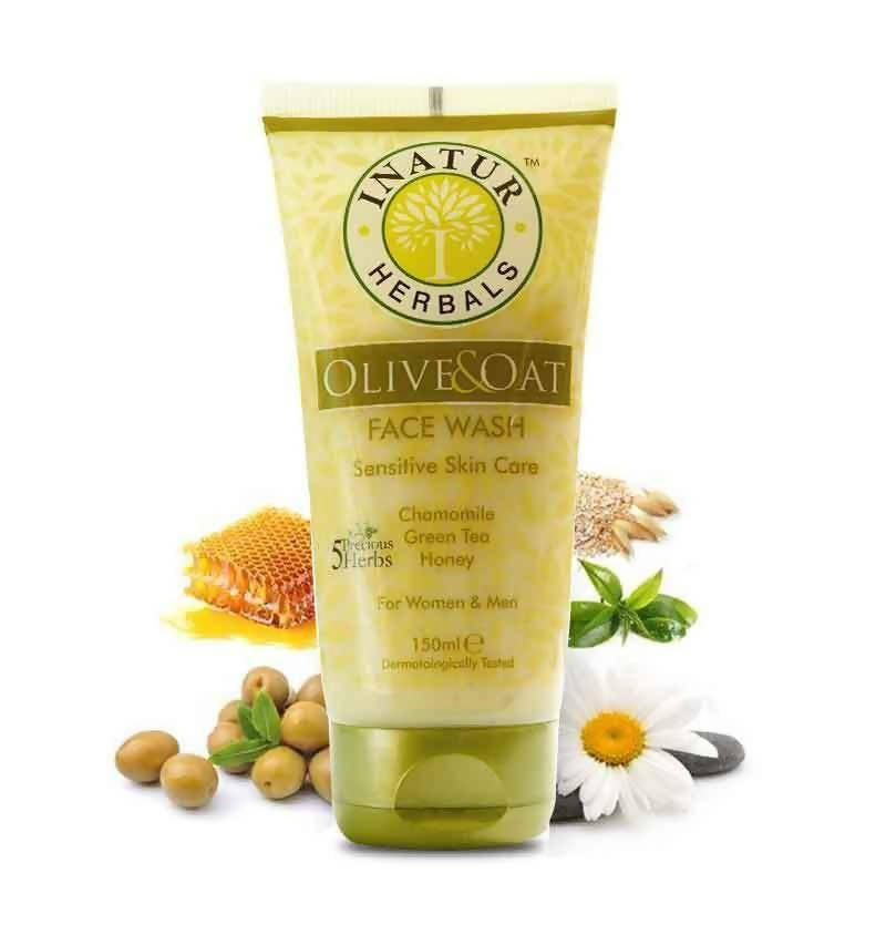 Inatur Olive & Oat Face Wash | Grocsy