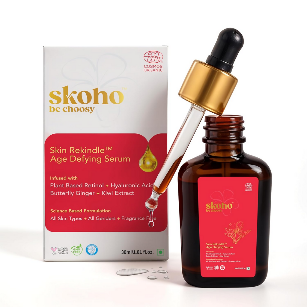 SKOHO Retinol Based Anti Aging Organic Face Serum | Grocsy