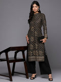 Ahalyaa Women's Traditional wear Kurta - Black | Grocsy