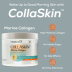 TrueBasics CollaSkin, Marine Collagen Peptides for Youthful Glowing Skin - Orange | Grocsy