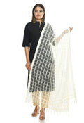 Mominos Fashion Off White Cotton Square Dupatta | Grocsy