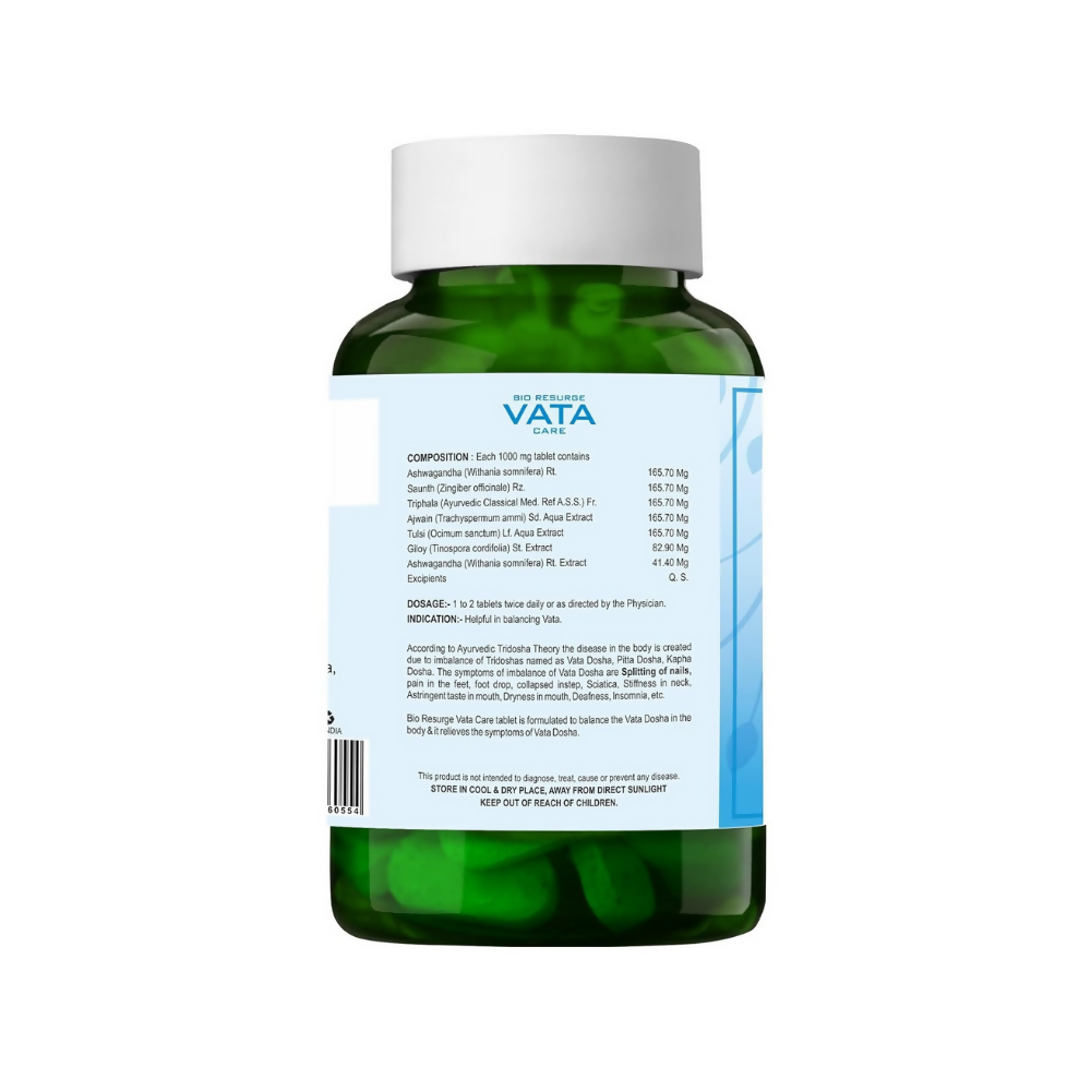Bio Resurge Life Vata Care Tablets | Grocsy