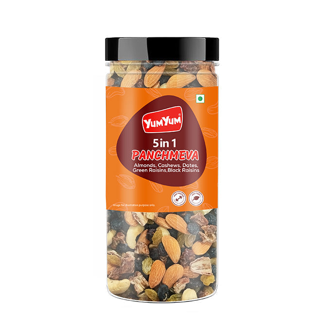 Yum Yum 5 In 1 Panchmeva Jar | Grocsy