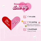 Blue Heaven Love Duo 2-In-1 Clear & Tinted Lip Balm - Bae (Clear+ Watermelon) | Grocsy