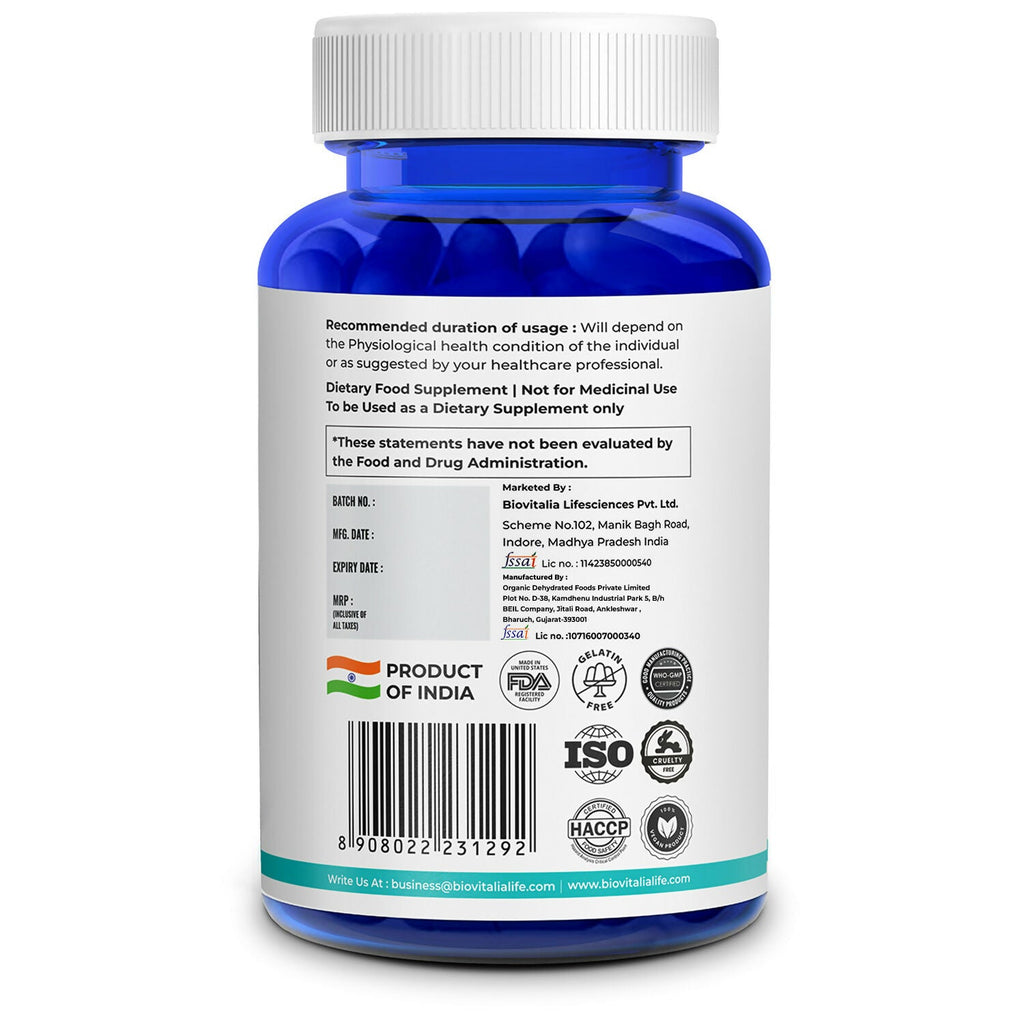 Biovitalia Organics Saw Palmetto Capsules For Hair Growth | Grocsy