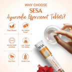 Sesa Ayurvedic Hair Growth & Immunity Effervescent Tablets | Grocsy