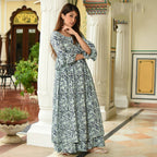 PartyWear Designer Mint Cream Pure Maslin Palazzo Suit - Anbazaar | Grocsy
