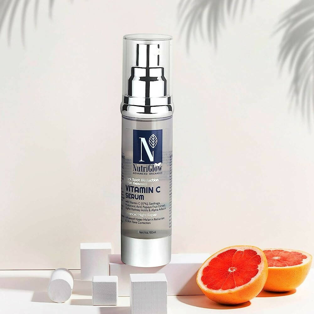 NutriGlow Advanced Organics Vitamin C Serum For Face | Grocsy