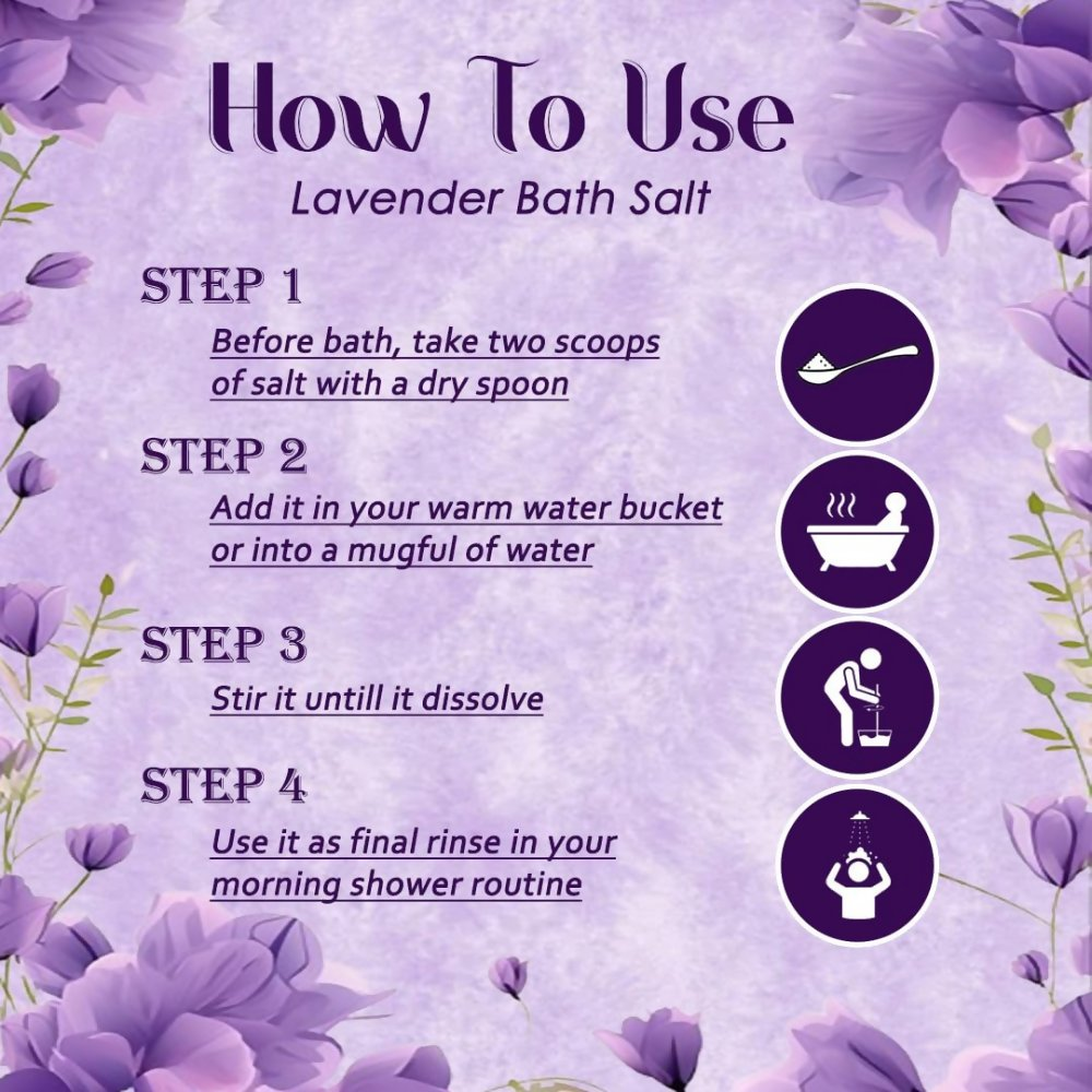 VedicAyurveda Lavender Bath Salt | Grocsy