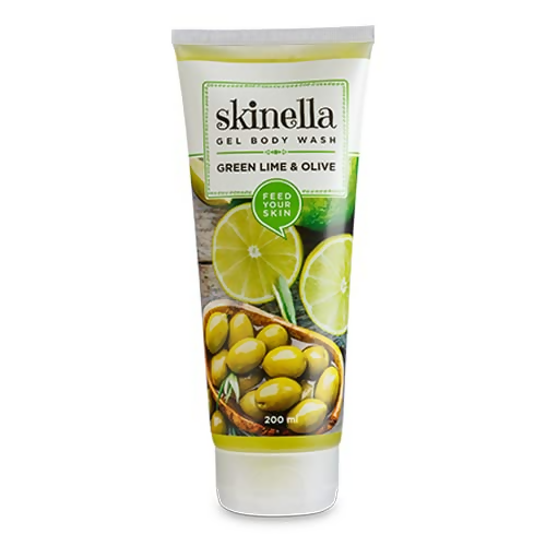 Skinella Gel Body Wash,Green Lime And Olive with Vitamins E & C | Grocsy