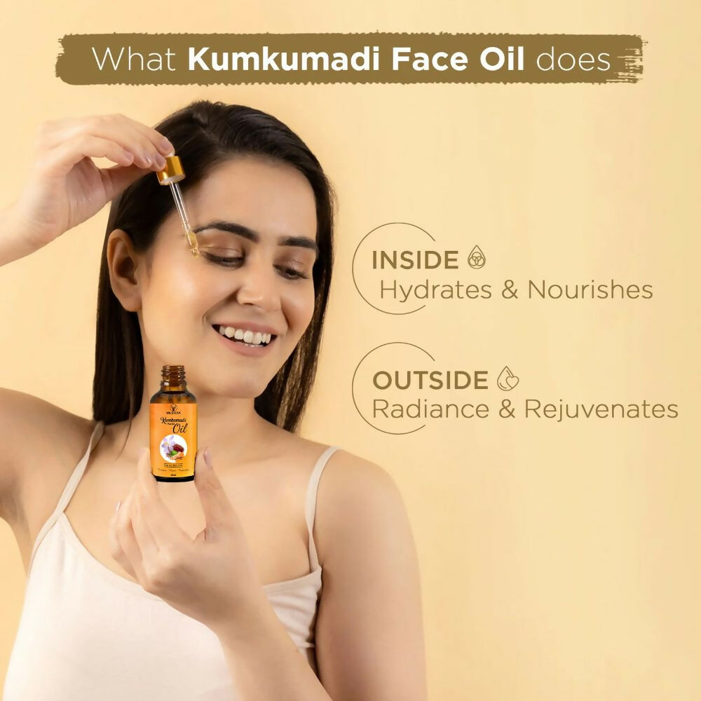 Wildera Kumkumadi Facial Oil For Glowing, Skin Nourishment | Grocsy