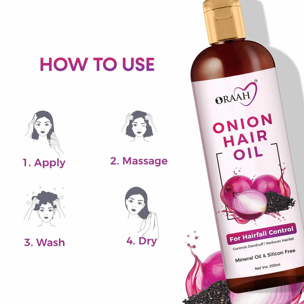 Oraah Onion Hair Oil | Grocsy