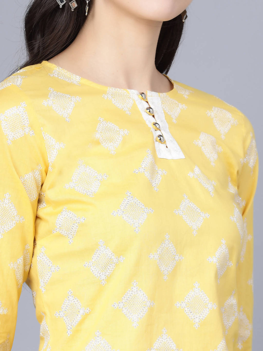 Myshka Yellow White Printed Ready to Wear Lehenga | Grocsy
