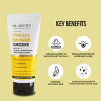 Dr. Sheth's Centella & Niacinamide Sunscreen SPF 50 PA+++ For Oily & Acne-Prone Skin Protects Against Uva & Uvb Rays | Grocsy