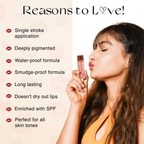 Nourish Mantra Liquid Lipstick Creamy Matte with SPF / Water Proof, Smudge Proof Shade-Jashn-e-gulab | Grocsy