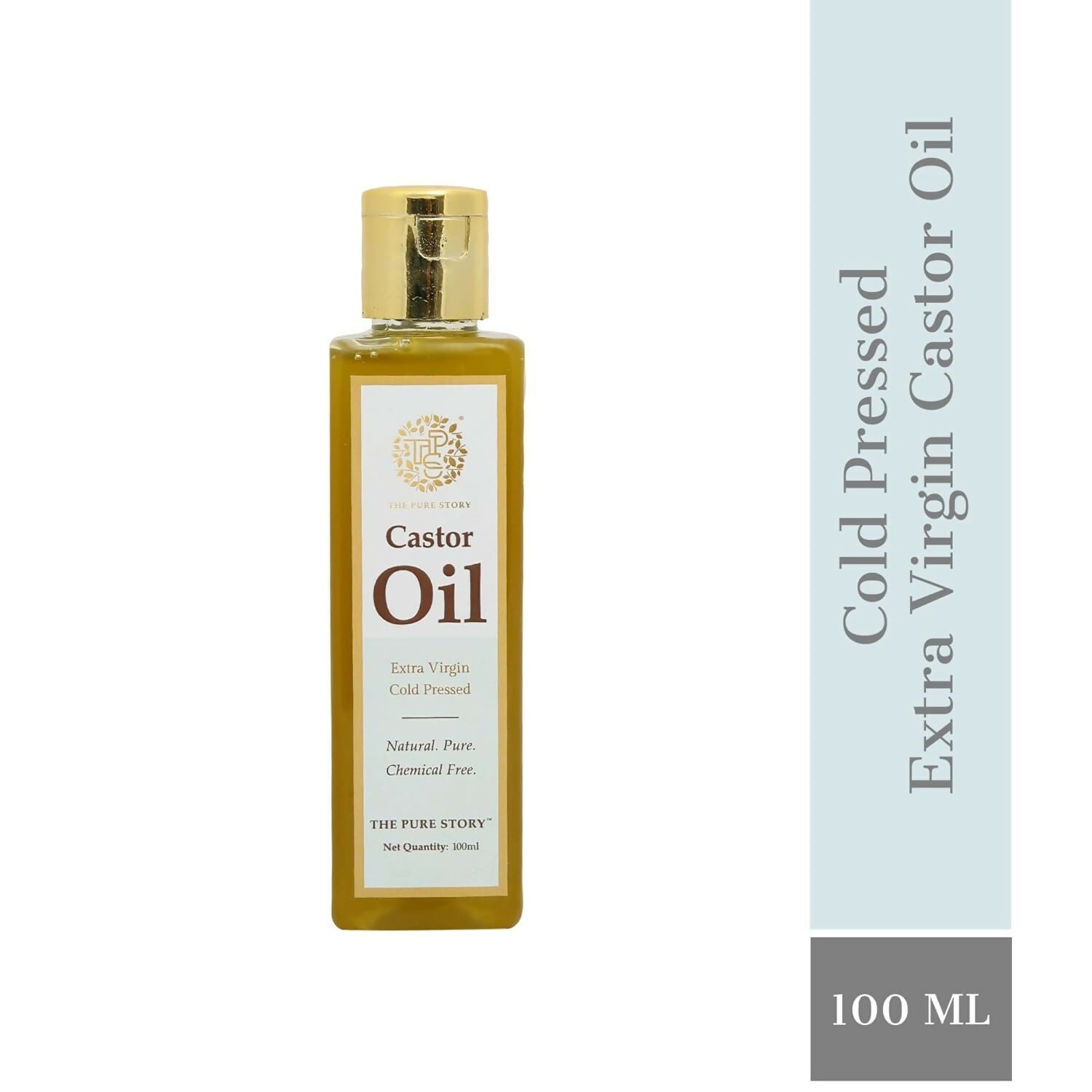 The Pure Story Natural Cold Pressed Castor Hair Oil | Grocsy