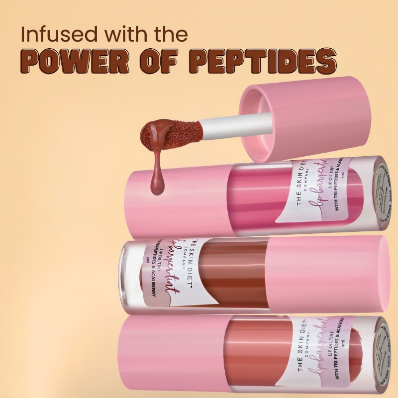 The Skin Diet Company Lip Barrier Tint High Shine Gloss Oil - Fall Brown | Grocsy