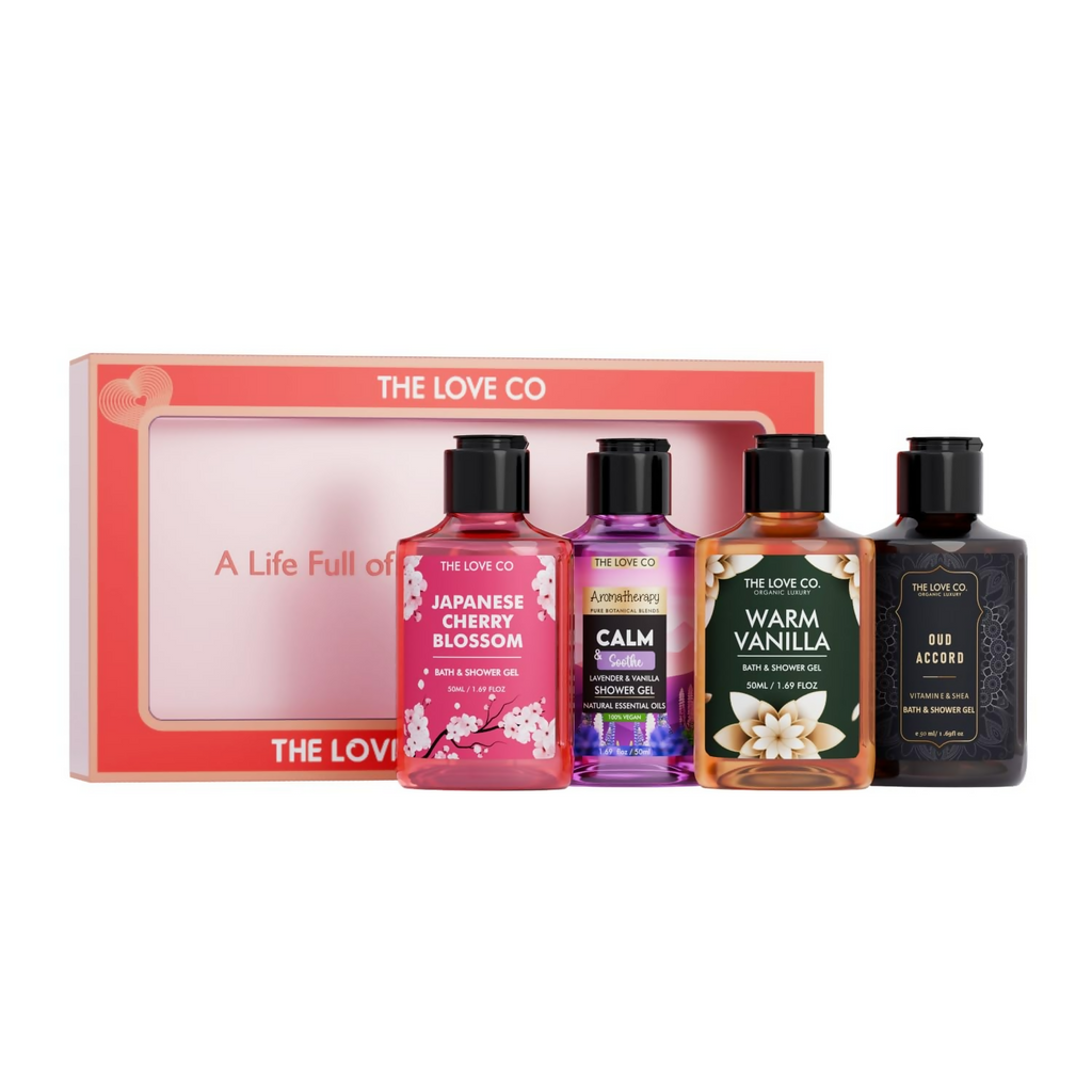 The Love Co. Gift Kits Collection Indulge In Shower Gels Opulent Bathing Experience | Grocsy