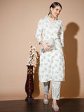 Myshka Women Multi Floral Kurta & Trousers | Grocsy