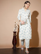 Myshka Women Multi Floral Kurta & Trousers | Grocsy