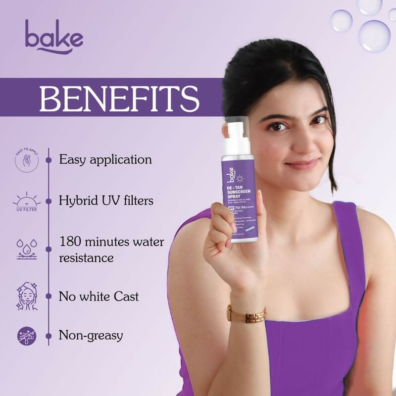 Bake SPF 70 Sunscreen Spray PA++++ Waterproof | Grocsy