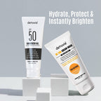 Detoxie Bright Summer Combo - SPF50 Sunscreen Gel & Detan Cream Mask | Grocsy