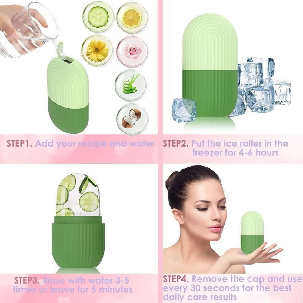 Bronson Professional Classic Silicone Ice Facial Roller | Grocsy
