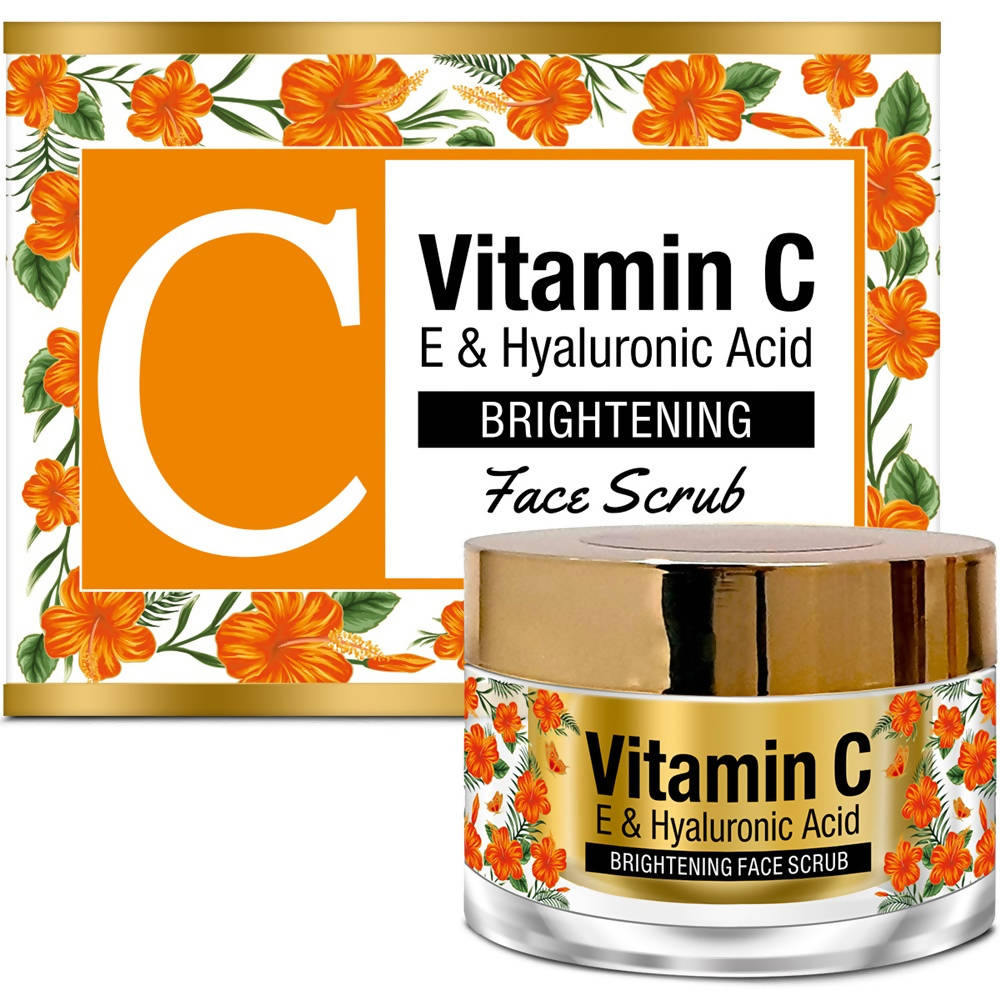 St.Botanica Vitamin C, E & Hyaluronic Acid Brightening Face Scrub | Grocsy