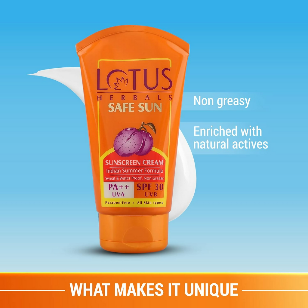 Lotus Herbals Safe Sun Sunblock Spf 30 Pa++ | Grocsy